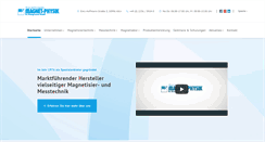 Desktop Screenshot of magnet-physik.de