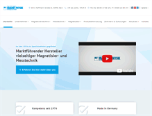 Tablet Screenshot of magnet-physik.de